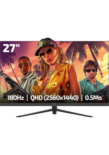Power 27" Sonic T80 Flat Fast IPS 180HZ 0.5ms Qhd 2k Gaming Monitör (Sıfır Ölü Piksel Garantili)