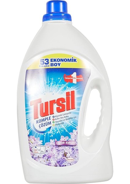 Komple Çözüm Leylak Bahçesi 53 Yıkama Sıvı Çamaşır Deterjanı Ekonomik Boy 1 x 3440 ml