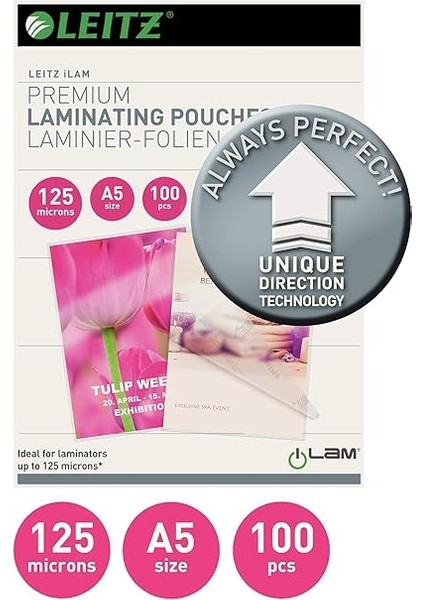 Sıcak Laminasyon Folyosu, Parlak, Şeffaf, A5, Udt, Folyo Kalınlığı 125 Miks, 100'LÜ Paket, 74930000 fiyatları