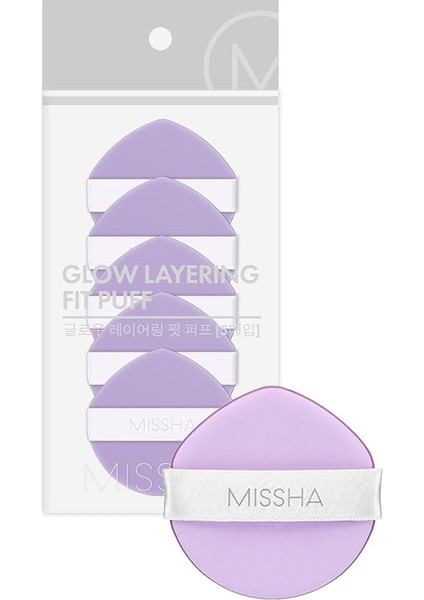 Yüksek Kapatıcılık Sağlayan Yumuşak Makyaj Süngeri (5 Adet) Glow Layering Fit Puff
