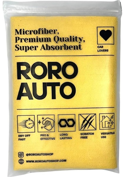 Auto Güderi Oto Kurulama Bezi Araç Cam Kaporta Temizlik Bezi 320GSM 50X70