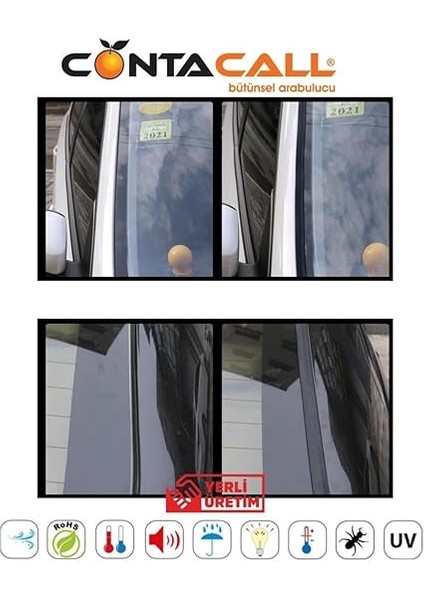 Üniversal Oto Sunroof Fitili Kenar Fitilleri Ön Arka Cam Contası 5 Metre Siyah modelleri