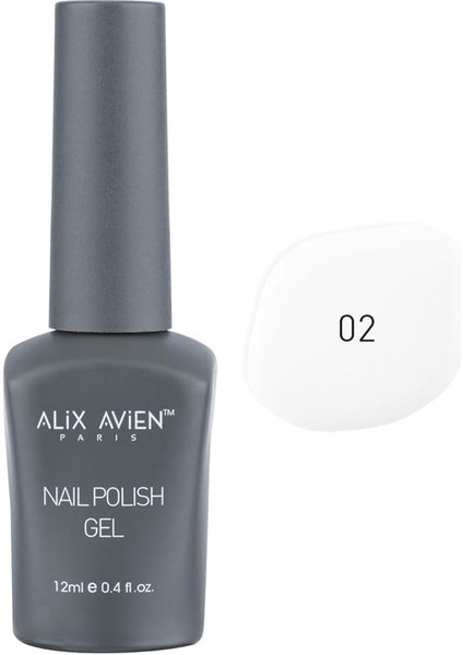 Avıen Uv Kalıcı Beyaz Jel Oje 02 - Gel Polish- 12 ml