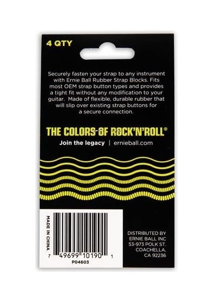 Ball, Ernie Bilyalı Askı Blokları, P04603, Tek Beden, Kırmızı ve Siyah modelleri