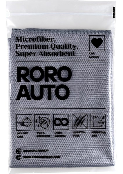 Auto Olimpos Mikrofiber Oto Cam Bezi 50X70 Gri