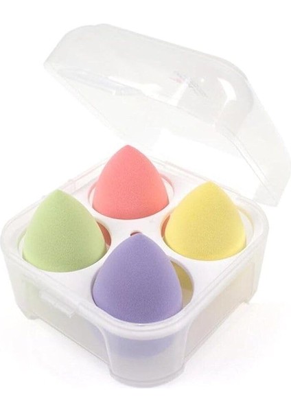 4'lü Kutulu Makyaj Süngeri Seti