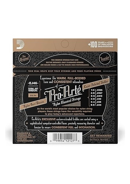 EJ46 Pro-Arte Nylon Hard Tension Klasik Gitar Teli fiyatları