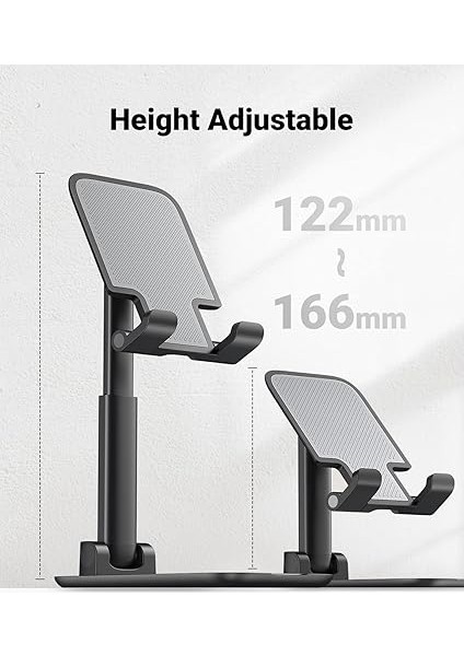 Katlanabilir Telefon Tutacağı iPhone ile Uyumlu Galaxy Redmi Huawei (Siyah) fiyatları