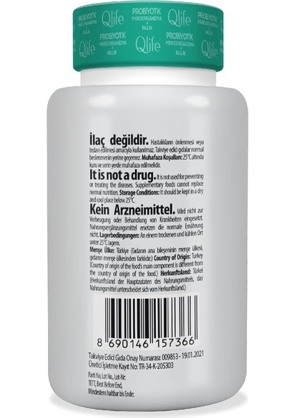 Probiotik Microorginazma + Inulin 30 Kapsül modelleri