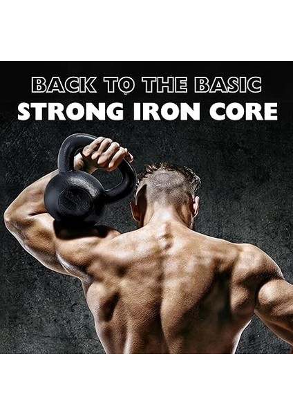 Kettlebel/küre Dambıl, Dökme Demirden 2-22 kg - Siyah Girya indirimleri