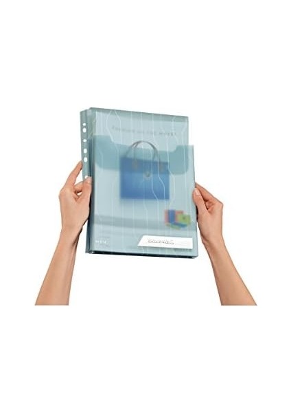 Combifile Genişleyebilen 3'lü A4 Dosya, Mavi Şeffaf, 150 Sayfa Kapasiteli, 47270035 indirimleri