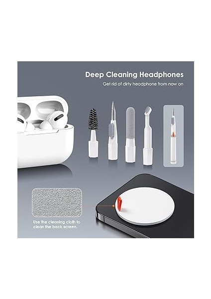 Airpods Için 21'i 1 Arada Temizleyici Kiti, Temizleme Seti, Klavye, Kulaklık, Dizüstü Bilgisayar, iPhone Telefon Şarj Bağlantı Noktası ve Ekran, Kamera Lensi, Bilgisayar, Airpod Pro, Mini fırsatları