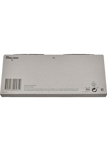 & Gamble Perma-Sharp Stainless Yaprak Tam Jilet Tıraş Bıçağı 100'LÜ (20 x 5) 7702018005819