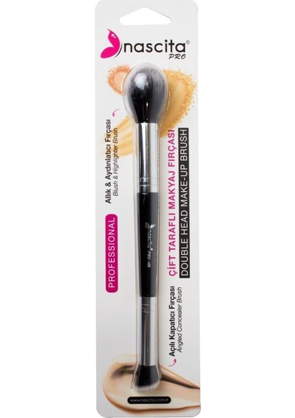 Professional Çift Taraflı Makyaj Fırçası (Aydınlatıcı & Kapatıcı) - 495 fiyatları