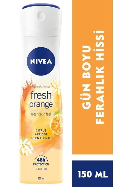 Fresh Orange Sprey Deodorant Kadın, 150 ml fiyatları