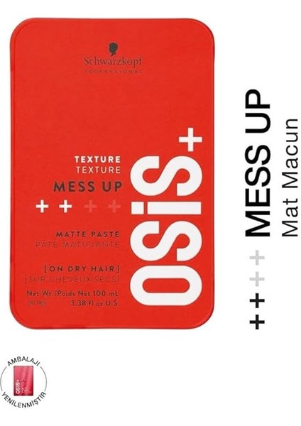 Osıs Mess Up 100 Mililitre Mat Gum Saç Şekillendirici fiyatları