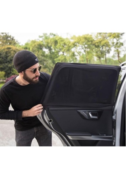 2 Adet Oto Perde Araç Yan Cam Güneşlik Arka Koltuk Güneş Koruyucu 2 Adet fırsatları