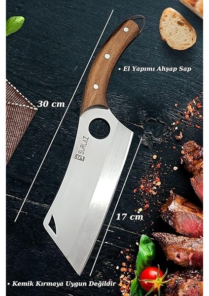 Şef Bıçak Seti 4 Parça Almazan Bıçak Outdoor Bıçakları Hediyelik Bıçak fırsatları