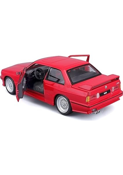 1988 Bmw 3 Series M3 (E30) 1:24 Model Araba - Kırmızı, Detaylı ve Koleksiyonluk Mini Maket indirimleri
