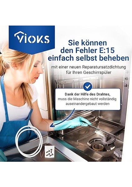 Pompa Başlığı Contası Bosch 12005744 Için Yedek Parça Bulaşık Makinesi Pompa Contası Siemens Neff E15 Onarım Seti Pompa Başlığı Contası Bulaşık Makinesi Aksesuarı modelleri