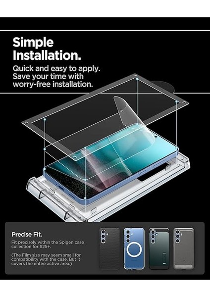 Galaxy S25 Plus Ekran Koruyucu Film Kolay Kurulum Elite Shield Ez Fit Hd - AFL09087 fırsatları