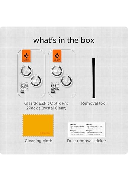 iPhone 15 / 15 Plus / 14 / 14 Plus Kamera Lens Camı Koruyucu Glas.tr Ez Fit Optik Pro (2 Adet) Crystal Clear - AGL06918 fırsatları