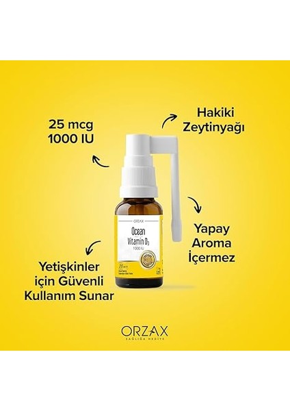 Vitamin D3 1000 Iu 20 ml Sprey 130 Puff, Takviye Edici Gıda modelleri