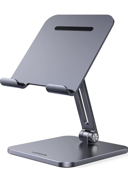 Tablet Standı Alüminyum Ayarlanabilir Tablet Tutacağı iPad ile Uyumlu Galaxy Tab (Antrasit)