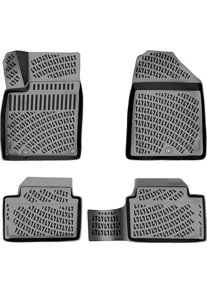 Kia x Ceed 2019 Sonrası Uyumlu 3D Havuzlu Paspas