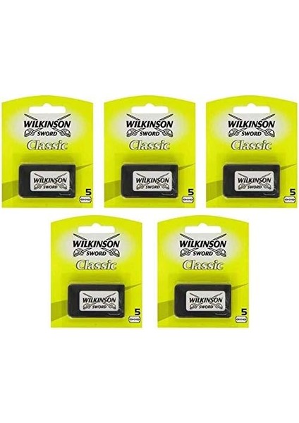 Sword Klasik 5'li Yaprak Tıraş Bıçağı Yedeği 5 Paket 5 Paket (5 x 0.400 G)