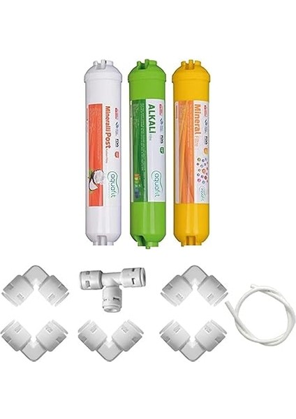 Post Karbon - Alkali - Mineral 3'lü Su Arıtma Filtresi (Tüm Cihazlarla Uyumludur)