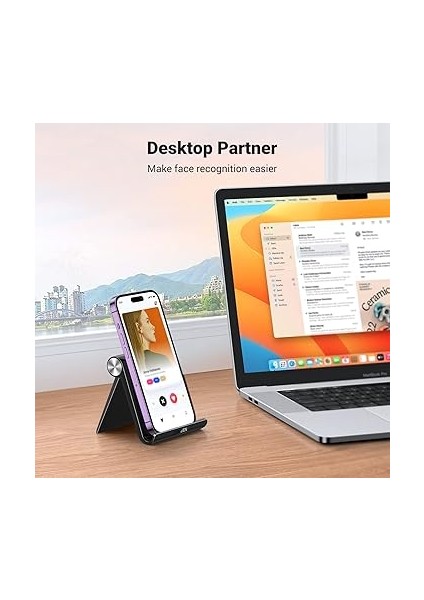Çok Açılı Masaüstü Telefon Standı Siyah modelleri