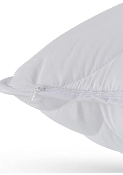 Kapitoneli Yastık Alezi 2'li Pamuklu Fermuarlı Kapitone Yastık Koruyucu Yastık Kılıfı fırsatları