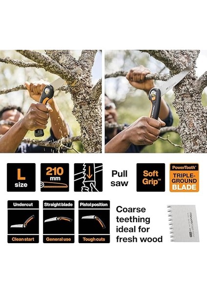 SW69 Plus Katlanır Testere, Siyah/turuncu, 21 cm Uzunluk fiyatları