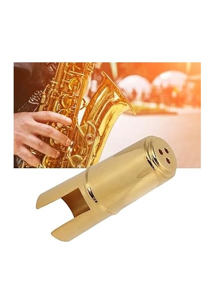 Ağızlık Kapağı, Metal Saksafon Ağızlık Koruyucu Kapak, Geniş Uygulama, Enstrüman Için Altın Rengi (Soprano) indirimleri