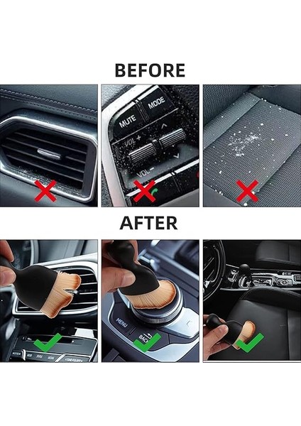 4 Adet Araç Içi Temizlik Aleti, Araba Temizleme Fırçası, Yumuşak Kıllar, Toz Temizleme Fırçası, Toz Temizleme Fırçası, Kir ve Toz Temizleme Fırçası, Araba Için fırsatları