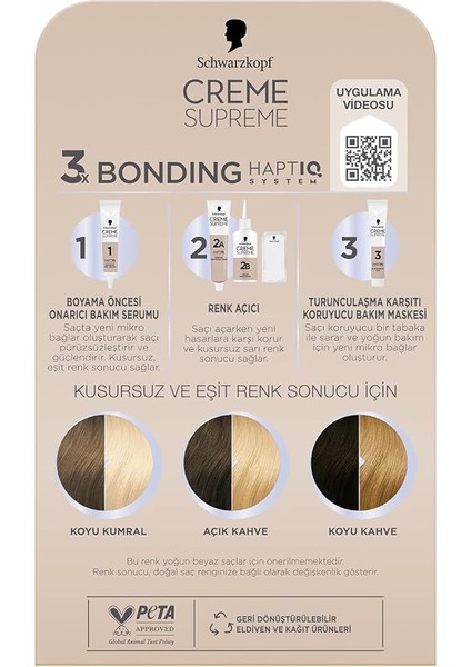 Creme Supreme Saç Boyası L1++ Ultra Yoğun Renk Açıcı modelleri