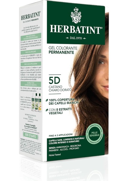 5d Chatain Clair Dore Açık Altın Kestane Saç Boyası, 150 ml