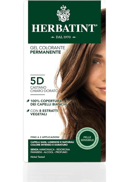 5d Chatain Clair Dore Açık Altın Kestane Saç Boyası, 150 ml fiyatları