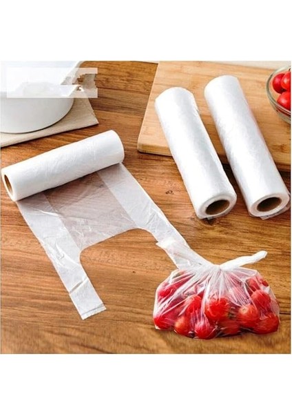 Poşet Orta Boy 1 Rulo Şeffaf Hışır Poşet Market Manav Poşeti indirimleri