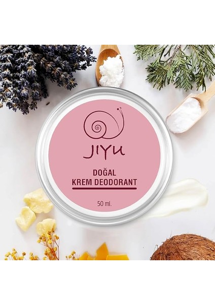Krem DEODORANT%100 Doğal Ter Kokusu Önleyici Koltuk Altı Beyazlatıcı (Krem Roll-On) 50 Ml.
