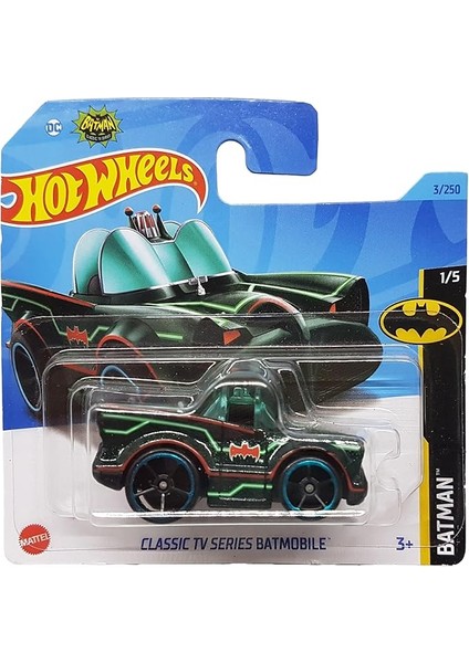 Wheels - Classic Tv Serisi Batmobile - Batman 1/5 - HKJ72 - Short Card - Dc - Mattel 2023