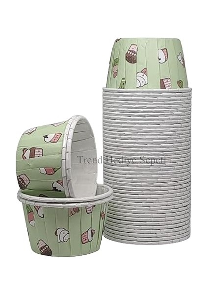 Hediye Sepeti 50'li Dondurma Desenli Muffin Kek Kalıbı, Kek Kapsülü Cupcake Kalıbı, Airfryer Uyumlu fiyatları