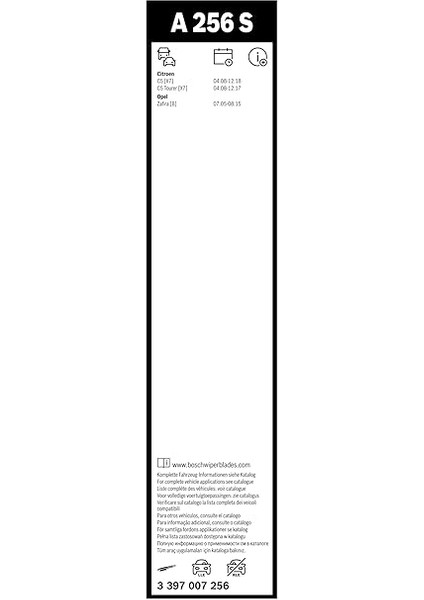 Aerotwin Silecek Seti Citroen C5 Iıı (2008-2012), Opel Zafira (2008-2015) [700/550 Mm] A256S 3397007256 fırsatları
