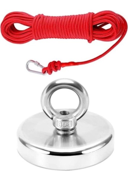Magnet D48 Magnet Fishing 20MT Halatlı Neodyum Pot Mıknatıs Seti