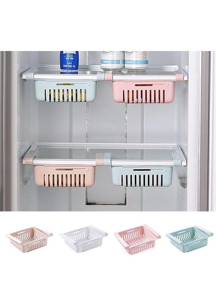Amaçlı Uzayıp Kısalabilir Buzdolabı Düzenleyici Sepeti Rafı