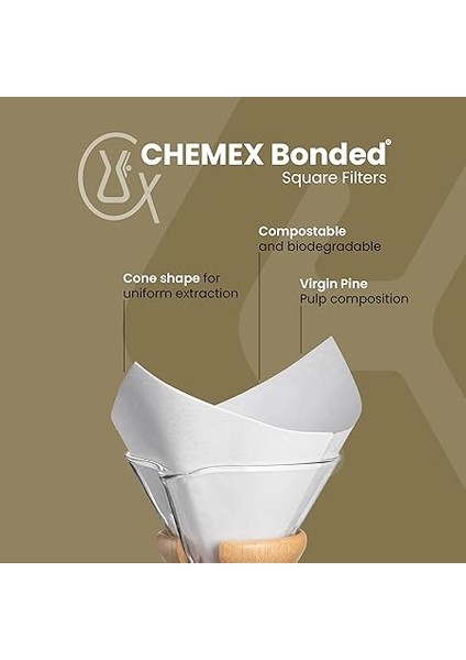 Kağıt Filtre FS-100, Kare Filtre, 6, 8 ve 10 Fincan Sürahisi, 100 Adet fiyatları