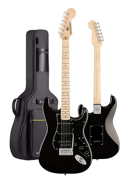 MAP-35BK-50AMP Maple Klavye Ssh 50W Amfili Elektro Gitar Seti modelleri