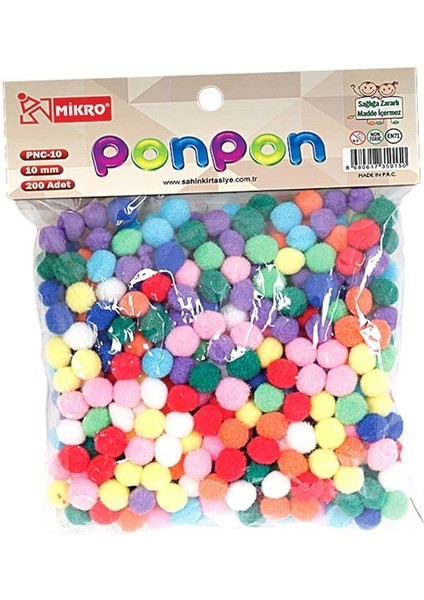Pnc-10 Ponpon 200 Lü 10 mm