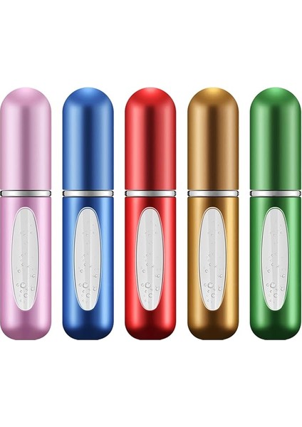 5 Adet 5 ml Parfüm Püskürtücü, Doldurulabilir Parfüm Cep Püskürtücü, Mini Taşınabilir Püskürtme Şişesi, Boş Sprey Şişesi, Pencereli Atomizer, Yolculuk Için (5 Adet 5 Ml)